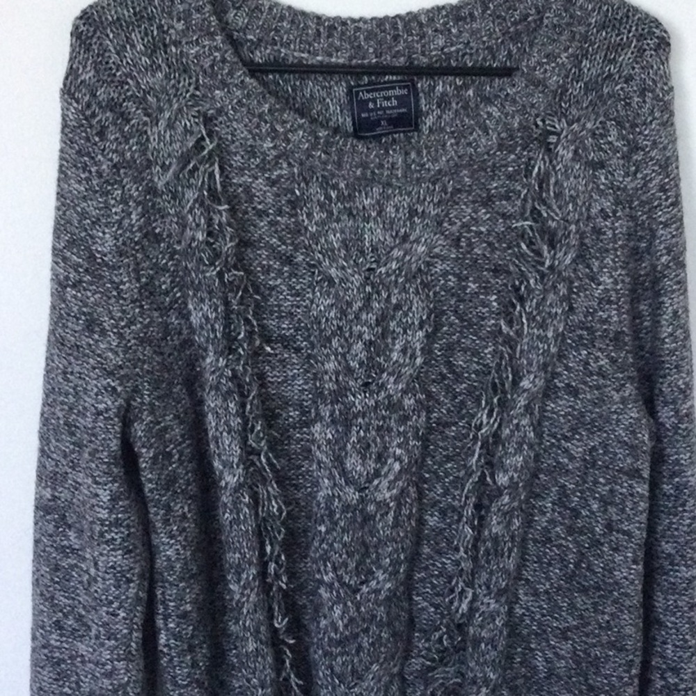 ABERCOMBIE FITCH CABLE KNIT PULLOVER SWEATER XL - Picture 7 of 7